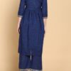 Blue Kurta Palazzos Set - Image 3
